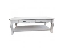 Stůl 120x70x41cm dřevěný bílý