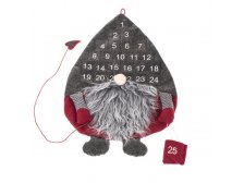 Kalendář adventní 62x40cm Santa textilní
