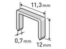 Spony 12mm/1000ks/11,3x0,7mm do sponkovačky Extol Premium