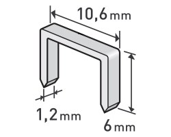 Spony 6mm/1000ks/10,6x1,2mm do sponkovačky Extol Premium Spony 6mm/1000ks/10,6x1,2mm do sponkovačky Extol Premium - Dům a dílna ruční nářadí, organizery