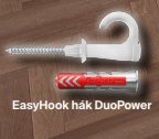 EasyHook hák Duopower 8x40 - Kotevní technika Hmoždinky hmožninka s hákem, okem, skobou