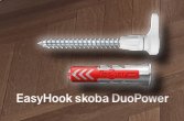 EasyHook skoba Duopower 5x25 - Kotevní technika Hmoždinky hmožninka s hákem, okem, skobou