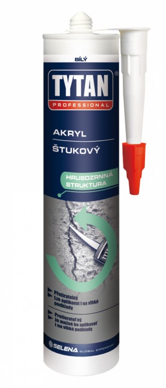 Tmel štukový akryl 280ml bílá - Tmelení, lepení, maziva tmely