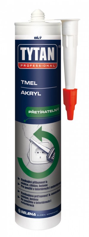 Tmel akryl 310ml bílý Tmel akryl 310ml bílý - Tmelení, lepení, maziva tmely