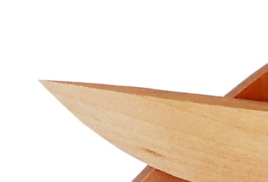 Lodička vyspravovací olše - Tesařské příslušenství dřevěné kolíky,tyče,lamely,suky,záslepky