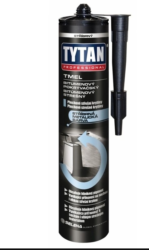 Tmel klempířský stříbrný 310ml Tmel klempířský stříbrný 310ml - Tmelení, lepení, maziva tmely