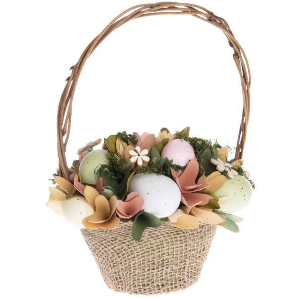 Košík s vajíčky 17x28cm,proutí - Domácnost a úklid Velikonoce