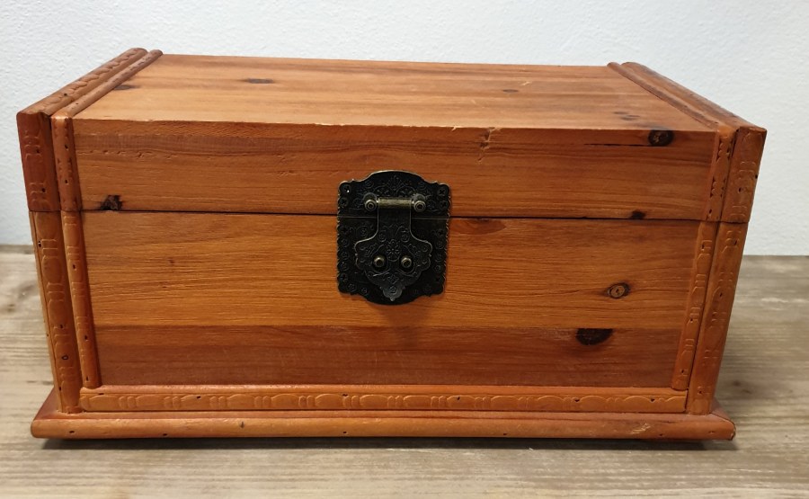 Truhla 36,5x17x20,5cm/dřevo Truhla 36,5x17x20,5cm/dřevo - Domácnost a úklid bytové dekorace, textilní doplňky