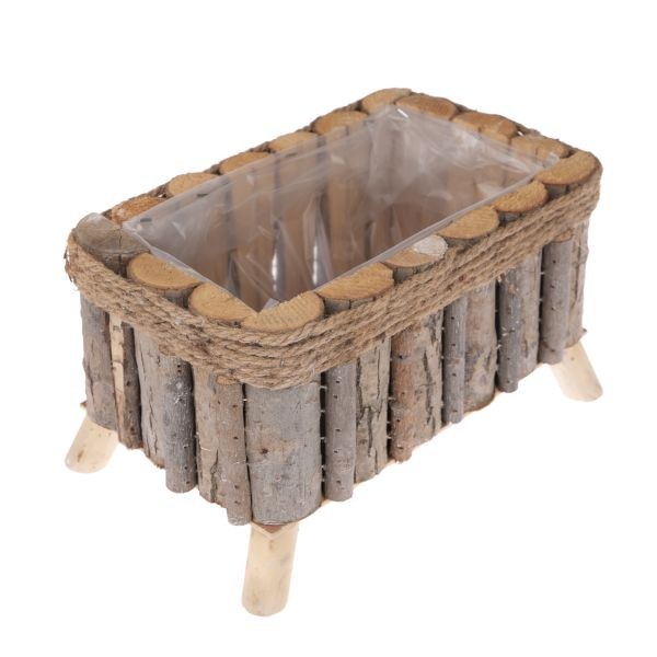 Truhlík dřevěný 30x20cm obdélník Truhlík dřevěný 30x20cm obdélník - Domácnost a úklid bytové dekorace, textilní doplňky
