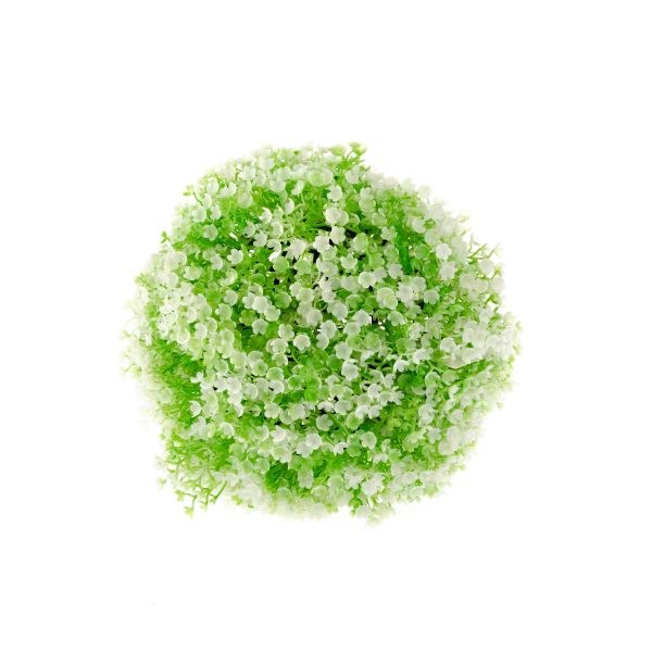Buxus s bílou kytičkou střední umělý Buxus s bílou kytičkou střední umělý - Domácnost a úklid bytové dekorace, textilní doplňky