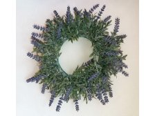 Věnec 25cm levandulový