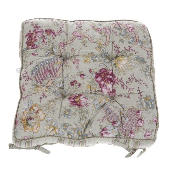 Sedák na židli 40x40cm květiny,polyester Sedák na židli 40x40cm květiny,polyester - Domácnost a úklid bytové dekorace, textilní doplňky