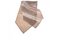 Běhoun 32x140cm hnědý lesklý textil