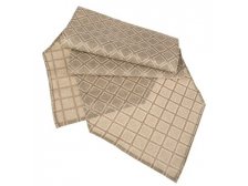 Běhoun 32x140cm béžový lesklý textil
