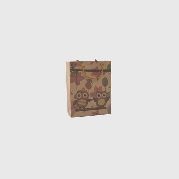 Taška dárková 11,5x14,5cm Sovičky mix - Domácnost a úklid nákupní a dárkové tašky, koše, obaly