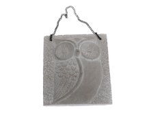 Sova závěsná 25,5x21cm beton
