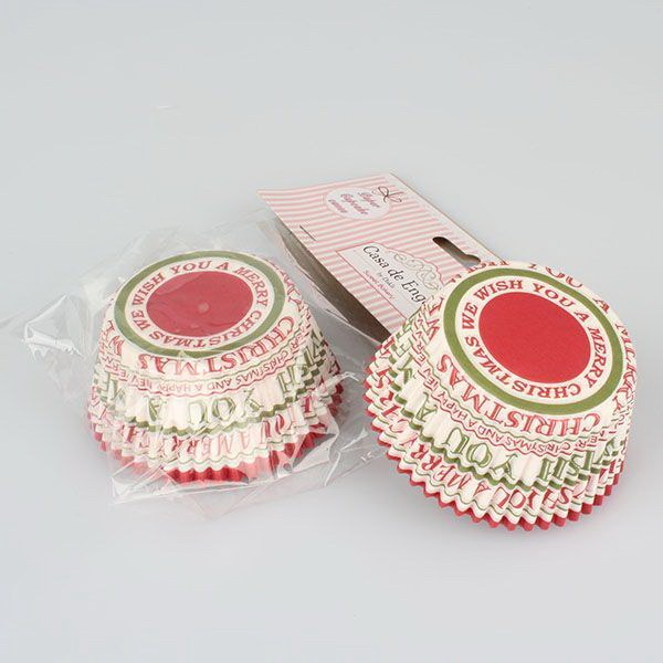 Košíček na peč. 50ks/7x3cm Vánoční, papír - Domácnost a úklid Zima + Vánoce