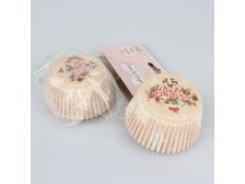 Košíček na peč. 50ks/7x3cm Vánoční, papír 20525