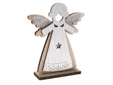 Anděl dřevo 12cm natur
