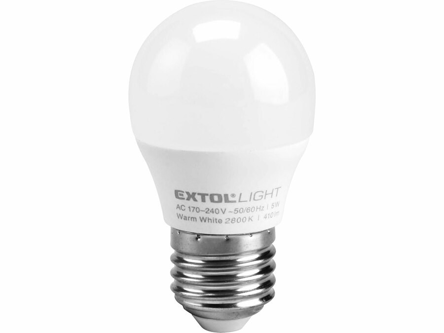 Žárovka mini LED-5W/40W 410lm E27 teplá bílá - zboží na objednání