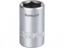 Hlavice nástr.10mm 1/4" Fortum