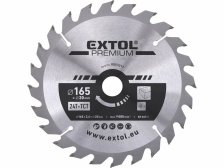Kotouč pilový 165x2,6x20mm/24Z SK Extol Premium
