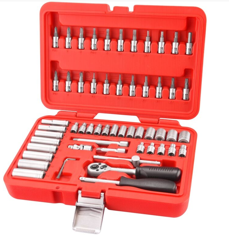 Sada nástrč.hlavic 1/4" 57ks Extol - Dům a dílna ruční nářadí, organizery