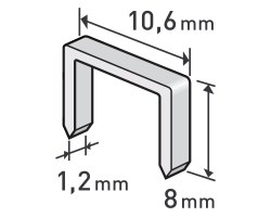 Spony 8mm/1000ks/10,6x1,2mm do sponkovačky Extol Premium Spony 8mm/1000ks/10,6x1,2mm do sponkovačky Extol Premium - Dům a dílna ruční nářadí, organizery