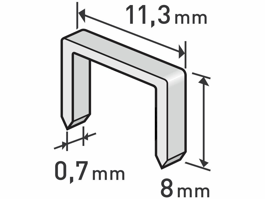 Spony 8mm/1000ks/11,3x0,7mm do sponkovačky Extol Premium - Dům a dílna ruční nářadí, organizery