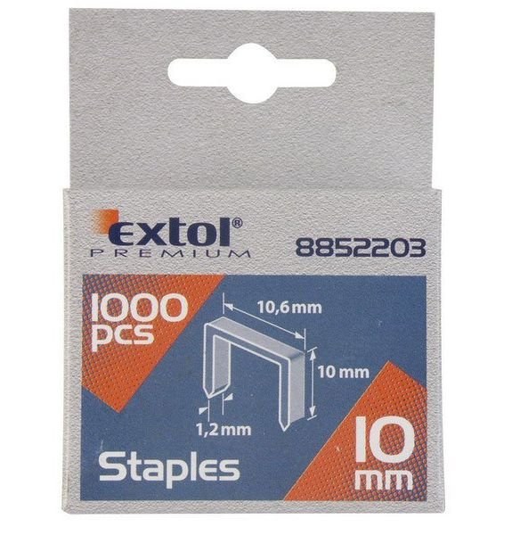Spony 10mm/1000ks/11,3x0,7mm do sponkovačky Extol Premium - Dům a dílna ruční nářadí, organizery