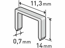 Spony 14mm/1000ks/11,3x0,7mm do sponkovačky Extol premium