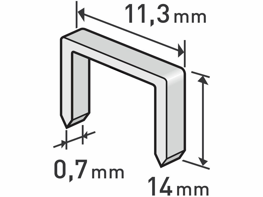 Spony 14mm/1000ks/11,3x0,7mm do sponkovačky Extol premium Spony 14mm/1000ks/11,3x0,7mm do sponkovačky Extol premium - Dům a dílna ruční nářadí, organizery
