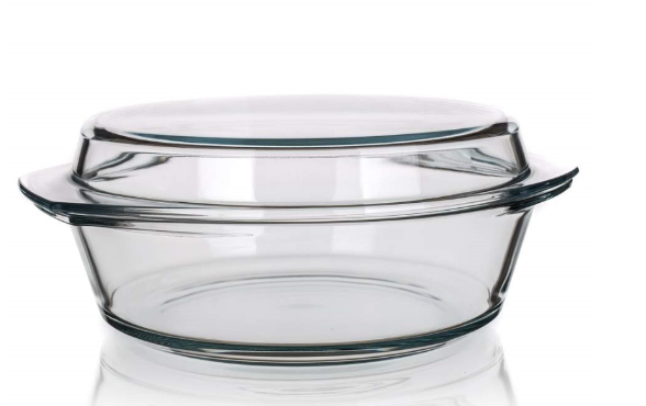 Pekáč kulatý 1,5l+0,6l (6106/6116) sklo - Kuchyně nádobí, příslušenství