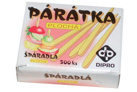 Párátka plochá 500ks, dřevo Párátka plochá 500ks, dřevo - Domácnost a úklid potřeby a pomůcky pro domácnost