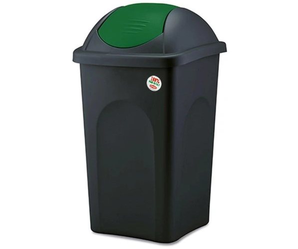 Koš na odpadky 60l Multipat výklopný černo/zelený Koš na odpadky 60l Multipat výklopný černo/zelený - Domácnost a úklid úklidové pomůcky a prostředky