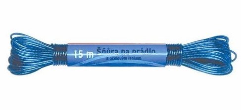 Šňůra 15m ocel. lanko/PH potah Šňůra 15m ocel. lanko/PH potah - Domácnost a úklid potřeby a pomůcky pro domácnost