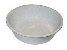 Umyvadlo 36cm bílé/granit