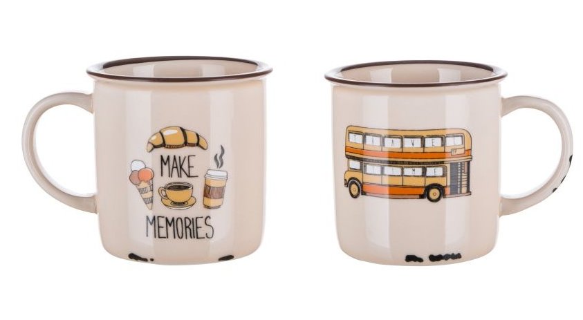 Hrnek 310ml Coffe Travel Bus keramika Hrnek 310ml Coffe Travel Bus keramika - Kuchyně stolování