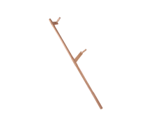 Kosiště dřevěné s klikou 160cm