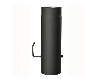 Roura kouř.+klap.150mm/500mm t.1,5mm černá Roura kouř.+klap.150mm/500mm t.1,5mm černá - Dům a dílna kouřovina