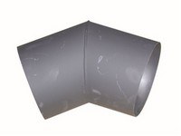 Koleno kouřové 125mm/45st 1,5mm černé - Dům a dílna kouřovina