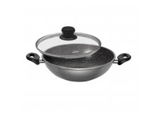 Wok 28cm 2ucha s poklicí mramor povrch