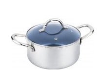 Hrnec s poklicí 24cm nerez/keramika Shini Lamart