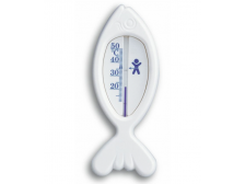 Teploměr 15cm koupelnový Ryba PH bílý