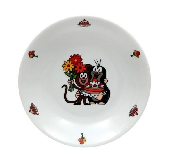 Talíř mělký 21cm Krtek porcelán - Kuchyně stolování