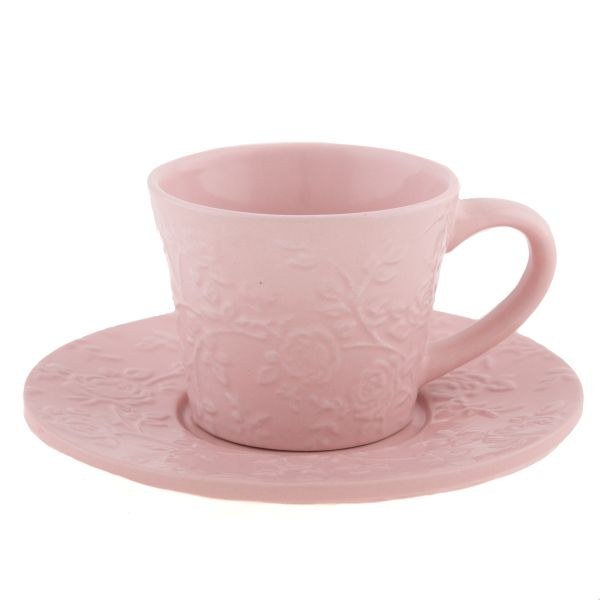 Šapo 220ml keramika růžové, kytičky - Kuchyně stolování