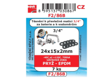 Těsnění 7ks 3/4" na převleč.matici F2/86B