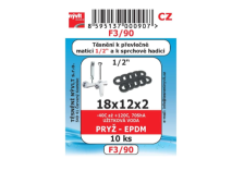 Sada těsnění 1/2" 10ks na převleč.matici 10ks EPDM