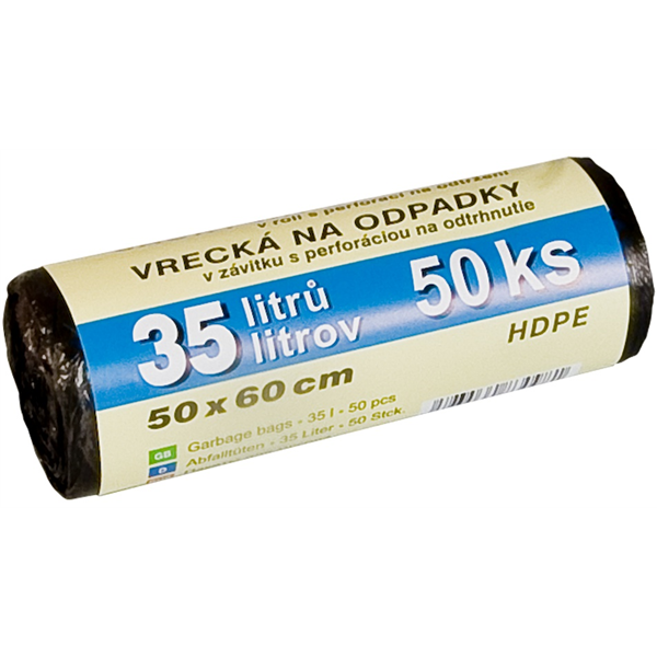 Pytle na odpad 35l/ 50ks (50x60cm) - Domácnost a úklid úklidové pomůcky a prostředky