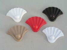 Háček samolepící Mušle